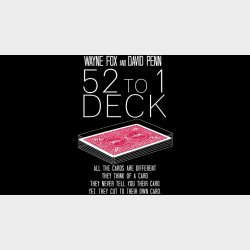 The 52 to 1 Deck Red by Wayne Fox and David Penn 
