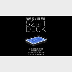 The 52 to 1 Deck Blue by Wayne Fox and David Penn 
