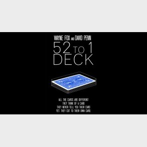 The 52 to 1 Deck Blue by Wayne Fox and David Penn 