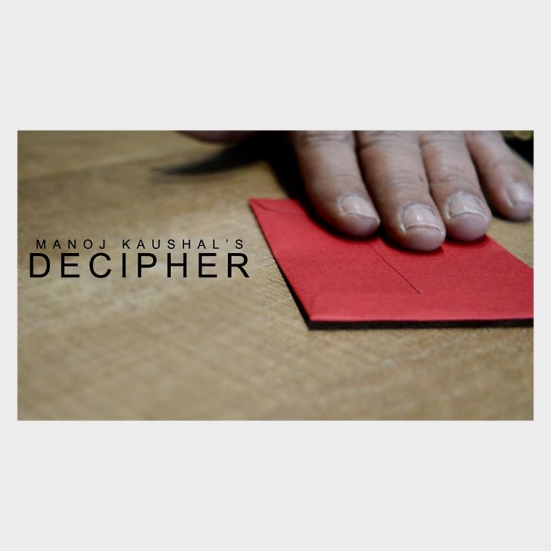 DECIPHER MANILA by Manoj Kaushal - Rd