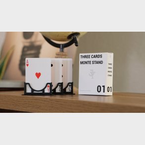 Three Cards Monte Stand RED by Jeki Yoo 
