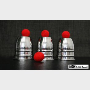 STAINLESS STEEL CUPS AND BALLS by Mr. Magic