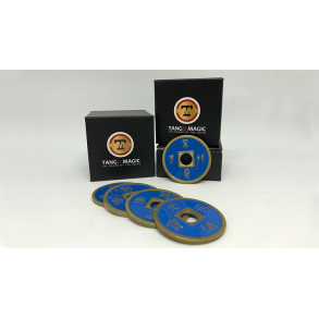 Expanded Shell Chinese Coin made in Brass (Blue) by Tango