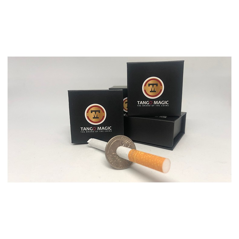 Cigarette Thru Quarter (2 sided) by Tango