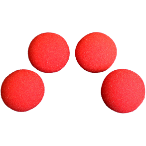 2 3/4 inch Pro Sponge Ball (Red) Pack of 4 from Magic by Gosh