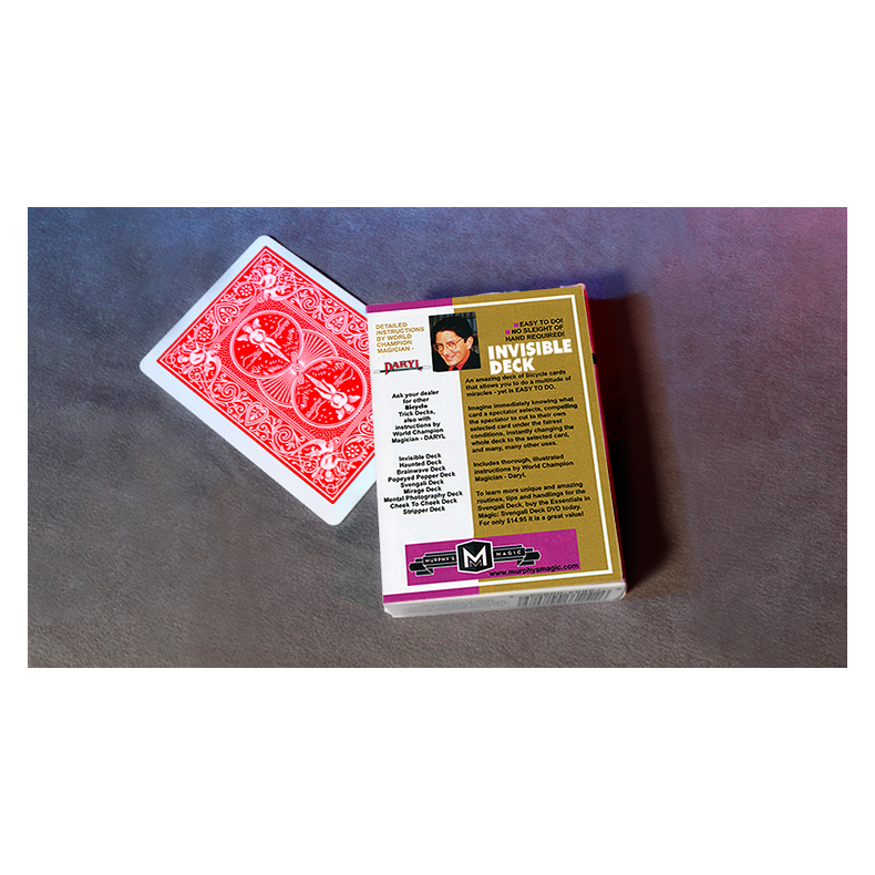 Invisible Deck Bicycle Mandolin (Red)