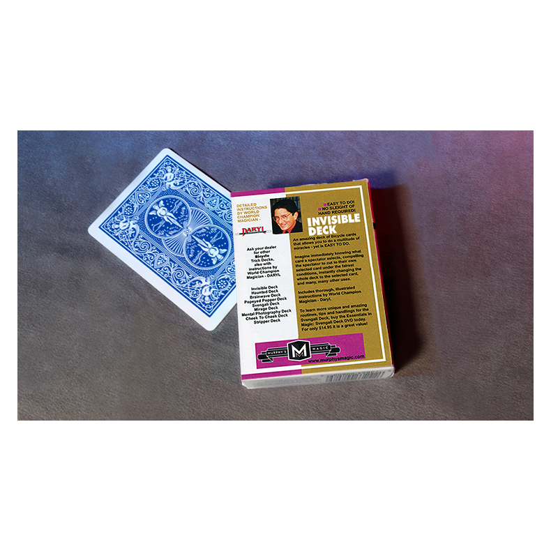 Invisible Deck Bicycle Mandolin (Blue)