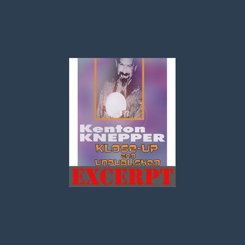 A Marked and Borrowed Quarter video DOWNLOAD (Excerpt of Klose-Up And Unpublished by Kenton Knepper)