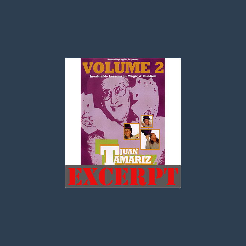El Cochecito video DOWNLOAD (Excerpt of Lessons in Magic Volume 2) by Juan Tamariz