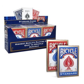 Bicycle standard poker 12 stk MIX