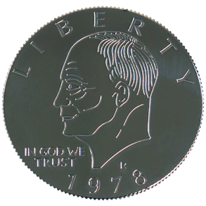Eisenhower Palming Coin (Dollar Sized)