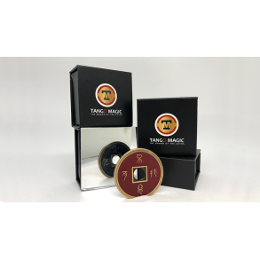  Chinese Coin - Black & Red by Tango Magic