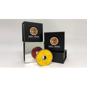 Chinese Coin - Red & Yellow by Tango Mag