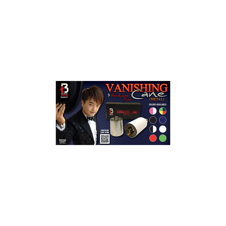  Vanishing Metal Cane (Black) by Handsome Criss and Taiwan Ben Magic