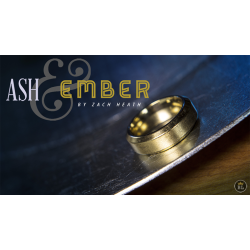  Ash and Ember Gold Beveled Size 13 (2 Rings) by Zach Heath  