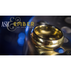 Ash and Ember Gold Curved Size 13 (2 Rings) by Zach Heath