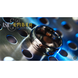 Ash and Ember Silver Curved Size 14 (2 Rings) by Zach Heath