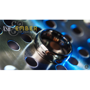 Ash and Ember Silver Curved Size 11 (2 Rings) by Zach Heath