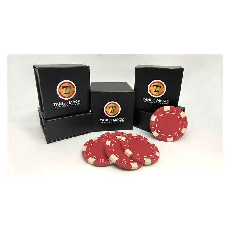Expanded Shell Poker Chip plus 4 Regular Chips