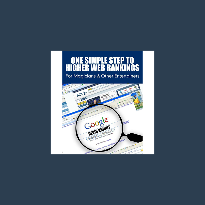 One Simple Step To Higher Web Rankings For Magicians by Devin Knight - eBook DOWNLOAD