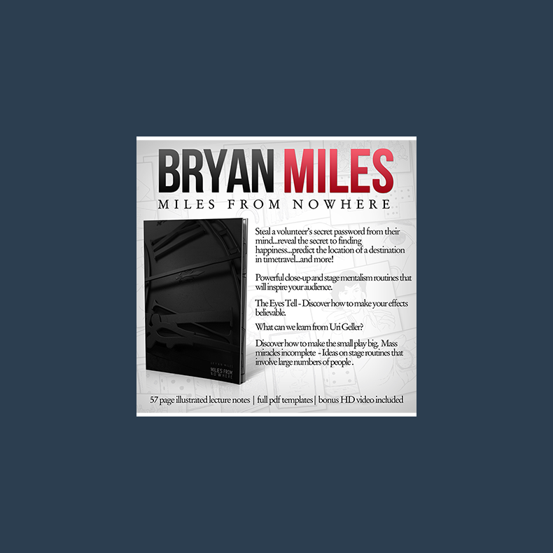 Miles from Nowhere Lecture Notes (with Bonus Tricks Online) by Bryan Miles - eBook