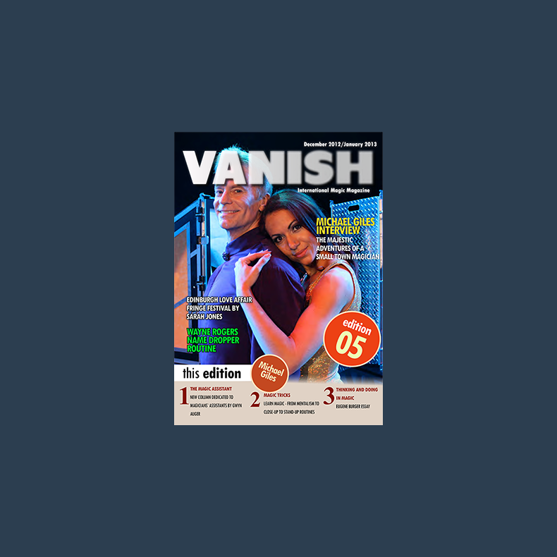 VANISH Magazine December 2012/January 2013 - Michael Giles eBook DOWNLOAD