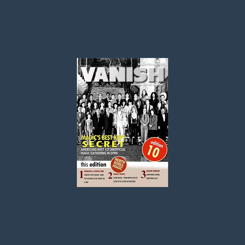 VANISH Magazine October/November 2013 - Hal Myers North Korea Visit eBook DOWNLOAD