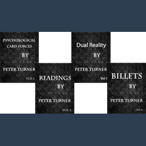 4 Volume Set of Reading, Billets, Dual Reality and Psychological Playing Card Forces by Peter Turner eBook DOWNLOAD