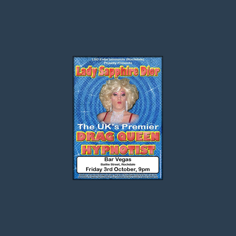 Drag Queen Comedy Stage Hypnosis Course by Jonathan Royle &amp; Lady Sapphire Dior Mixed Media DOWNLOAD
