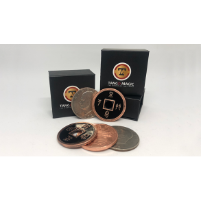 Dollar Size Silver Copper Chinese Transposition