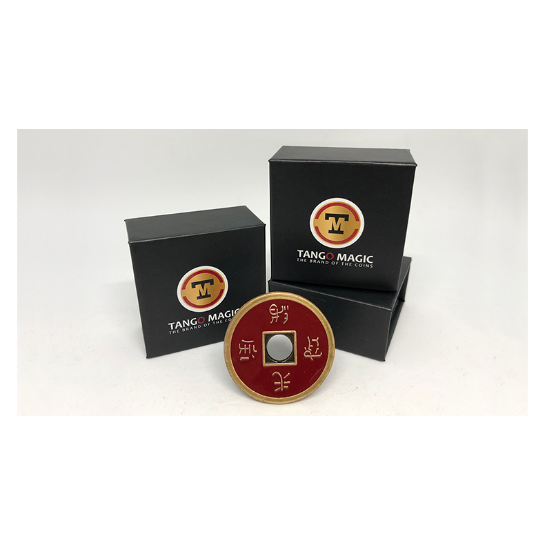 Dollar Size Chinese Coin (Red) by Tango