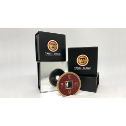Dollar Size Chinese Coin (Black and Red) by Tango