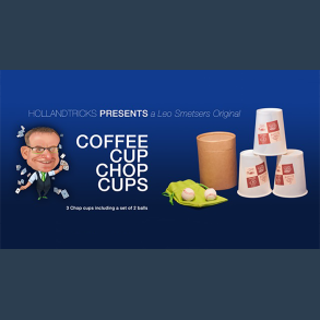 Coffee Cup Chop Cup (3 cups and 2 balls) by Leo Smetsers