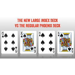 Phoenix Deck Large Index (Blue) by Card-Shark