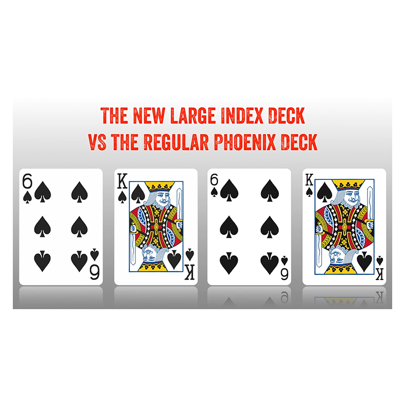 Phoenix Deck Large Index (Blue) by Card-Shark