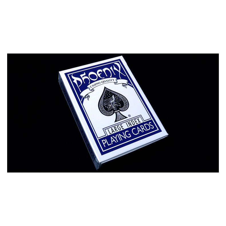 Phoenix Deck Large Index (Blue) by Card-Shark