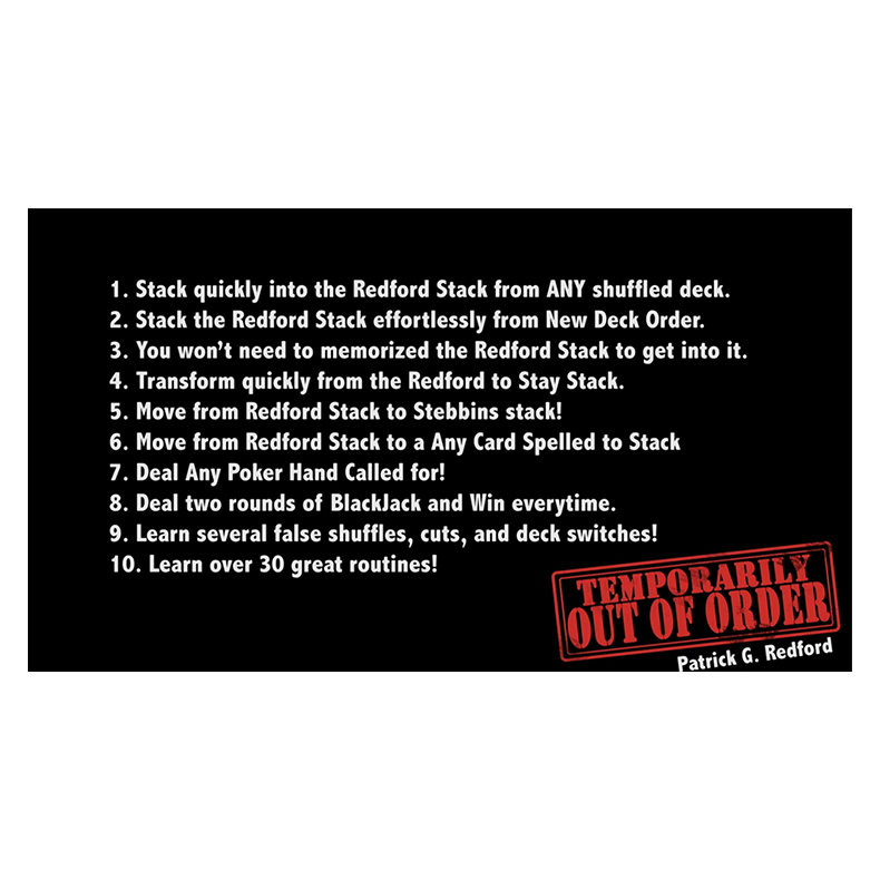 Temporarily Out of Order by Patrick Redford