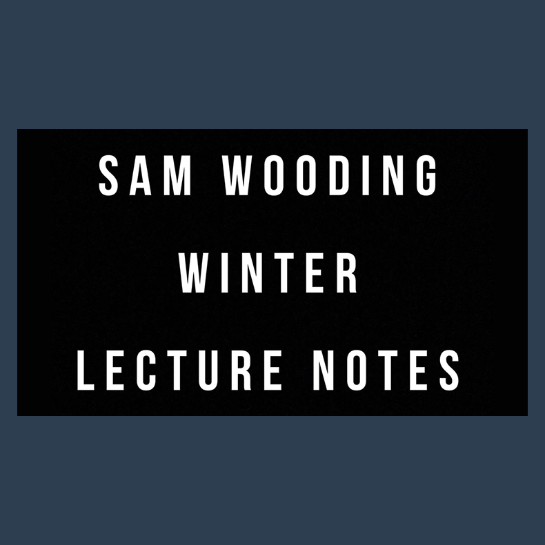 Sam Wooding 2017 Winter Lecture Notes by Sam Wooding eBook DOWNLOAD