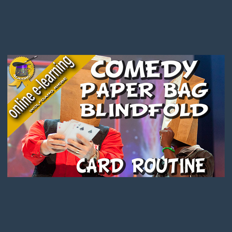 Comedy Paper Bag Blindfold Routine by Wolfgang Riebe video DOWNLOAD