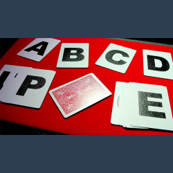 Alphabet Playing Cards Bicycle No Index by PrintByMagic