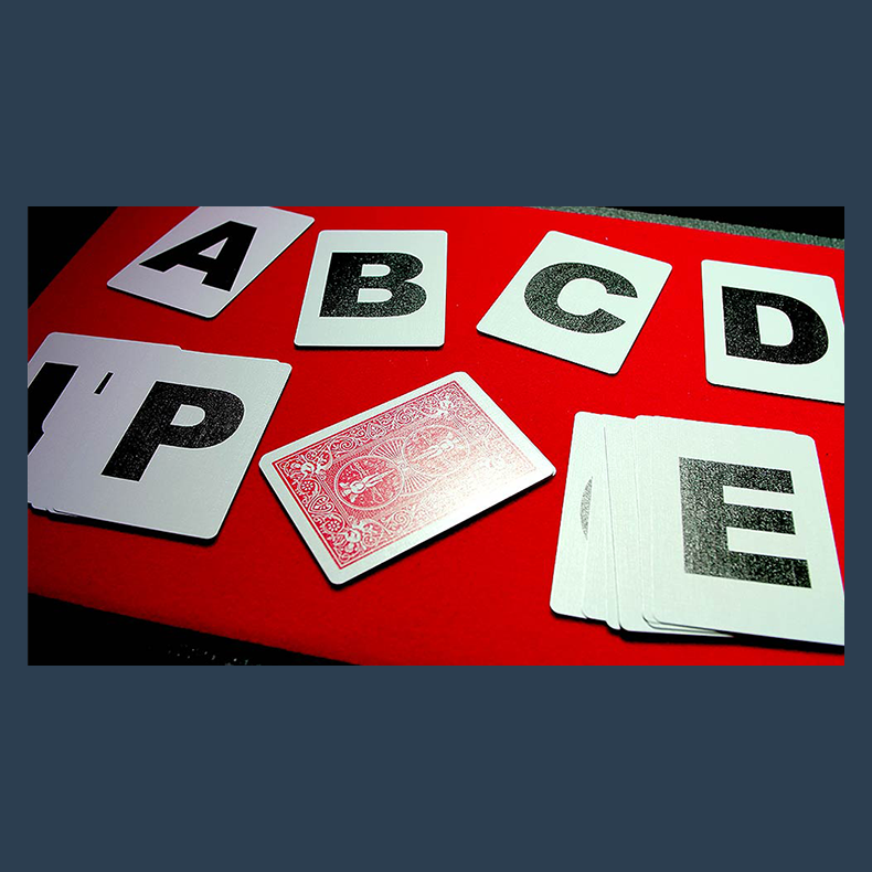 Alphabet Playing Cards Bicycle No Index by PrintByMagic