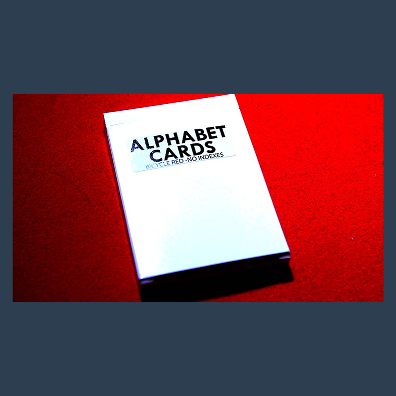 Alphabet Playing Cards Bicycle No Index by PrintByMagic