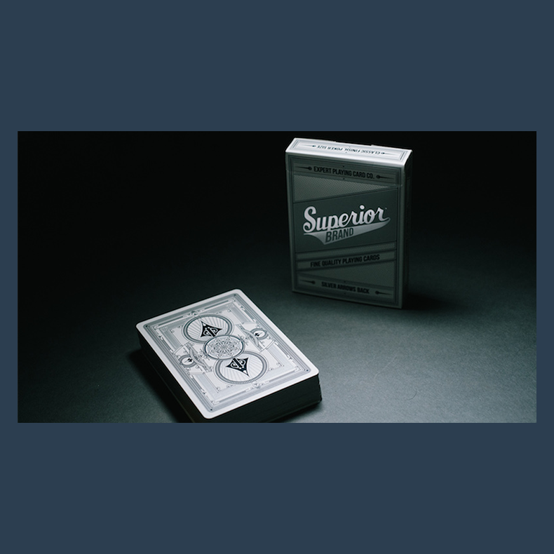 Superior Silver Arrow Playing Cards by Expert Playing Card Co