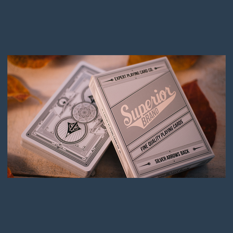 Superior Silver Arrow Playing Cards by Expert Playing Card Co