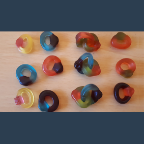 Visible Linking Jelly Sweet Gummy Finger Rings by Jonathan Royle Mixed Media DOWNLOAD