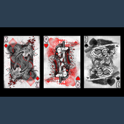 Silver Dragon (Standard Edition) Playing Cards by Craig Maidment