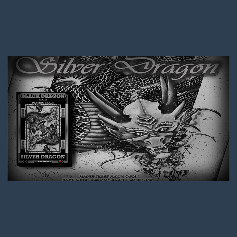 Silver Dragon (Standard Edition) Playing Cards by Craig Maidment