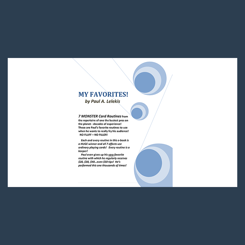 My Favorites! by Paul A. Lelekis eBook DOWNLOAD