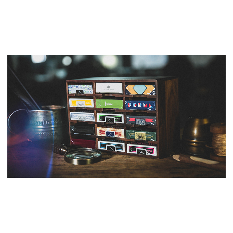 Wooden Playing Cards Cabinet (15 Deck Case) by TCC