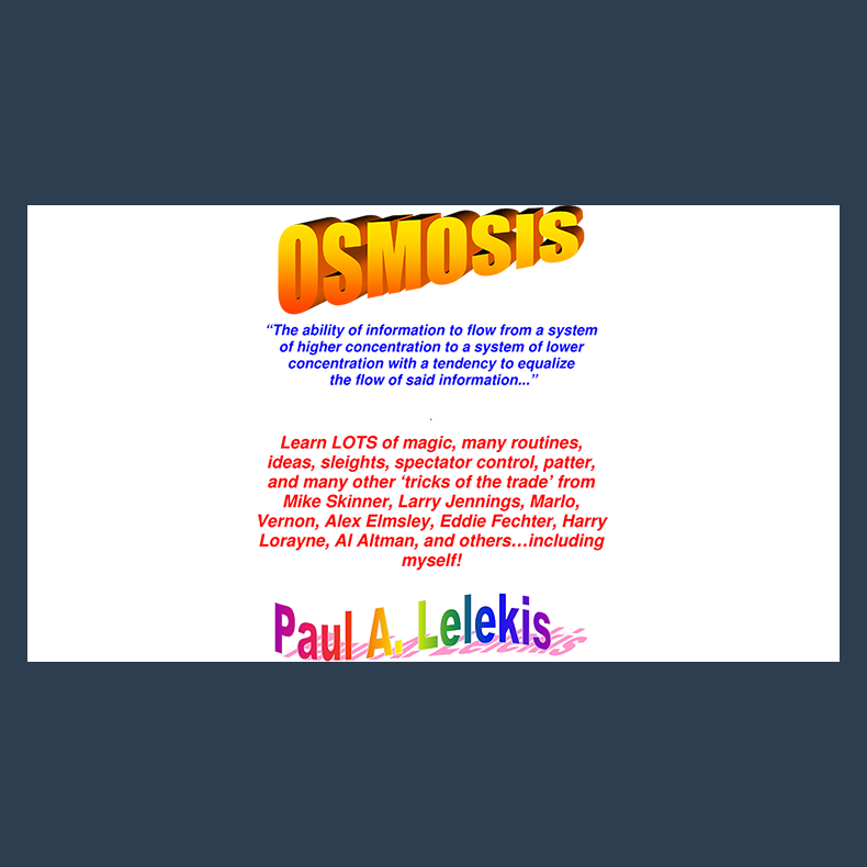 OSMOSIS I - Paul A. Lelekis Mixed Media DOWNLOAD